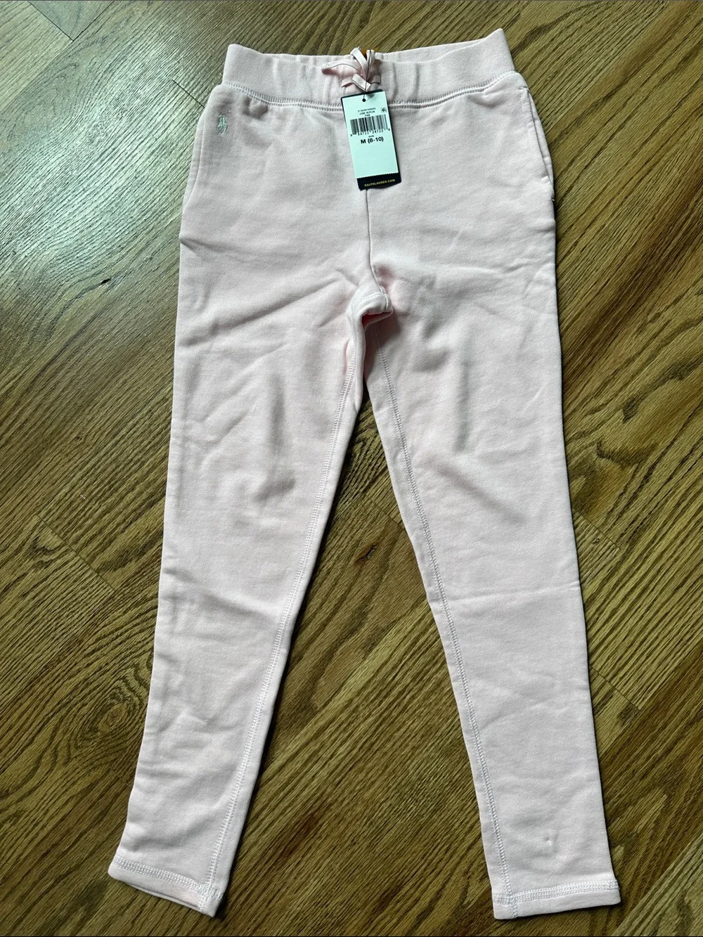 Girls' Light Pink Knit Leggings - Brand: Polo